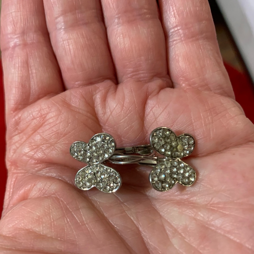Beautiful butterfly CZ earrings